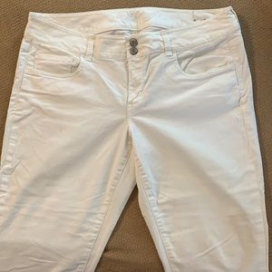 American eagle white cropped artist stretch 14